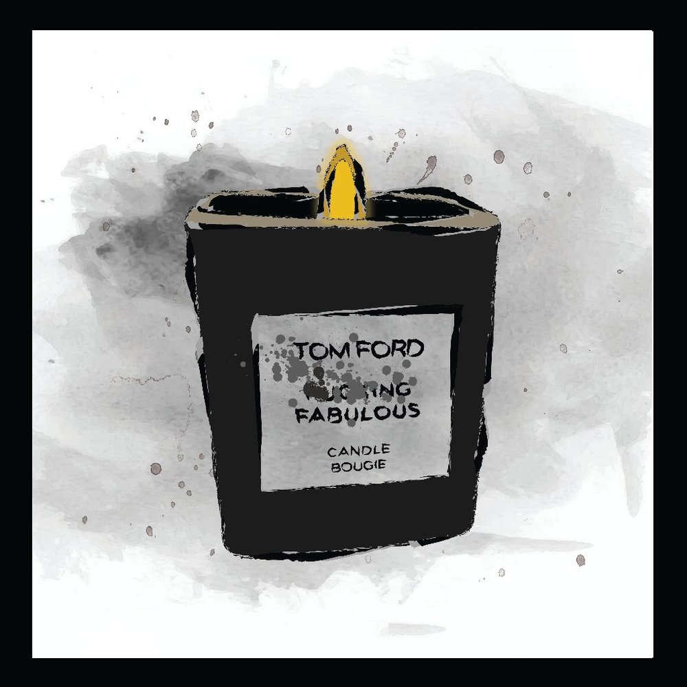 I burn for you original fashion art. Fan art fashion print in custom frame 12x12